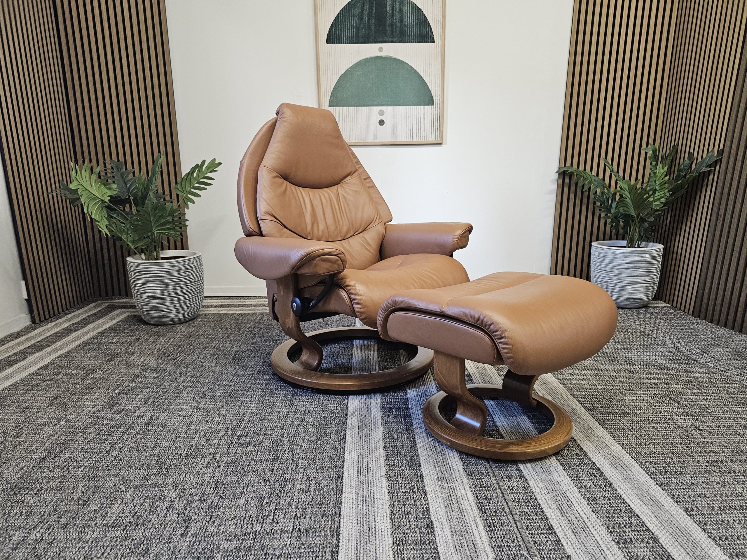 Stressless® Voyager lenestol med krakk - Bilde 1