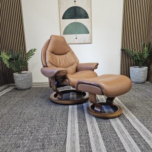 Stressless® Voyager lenestol med krakk - Bilde 13