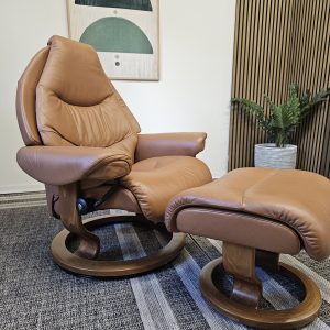 Stressless® Voyager lenestol med krakk - Bilde 3