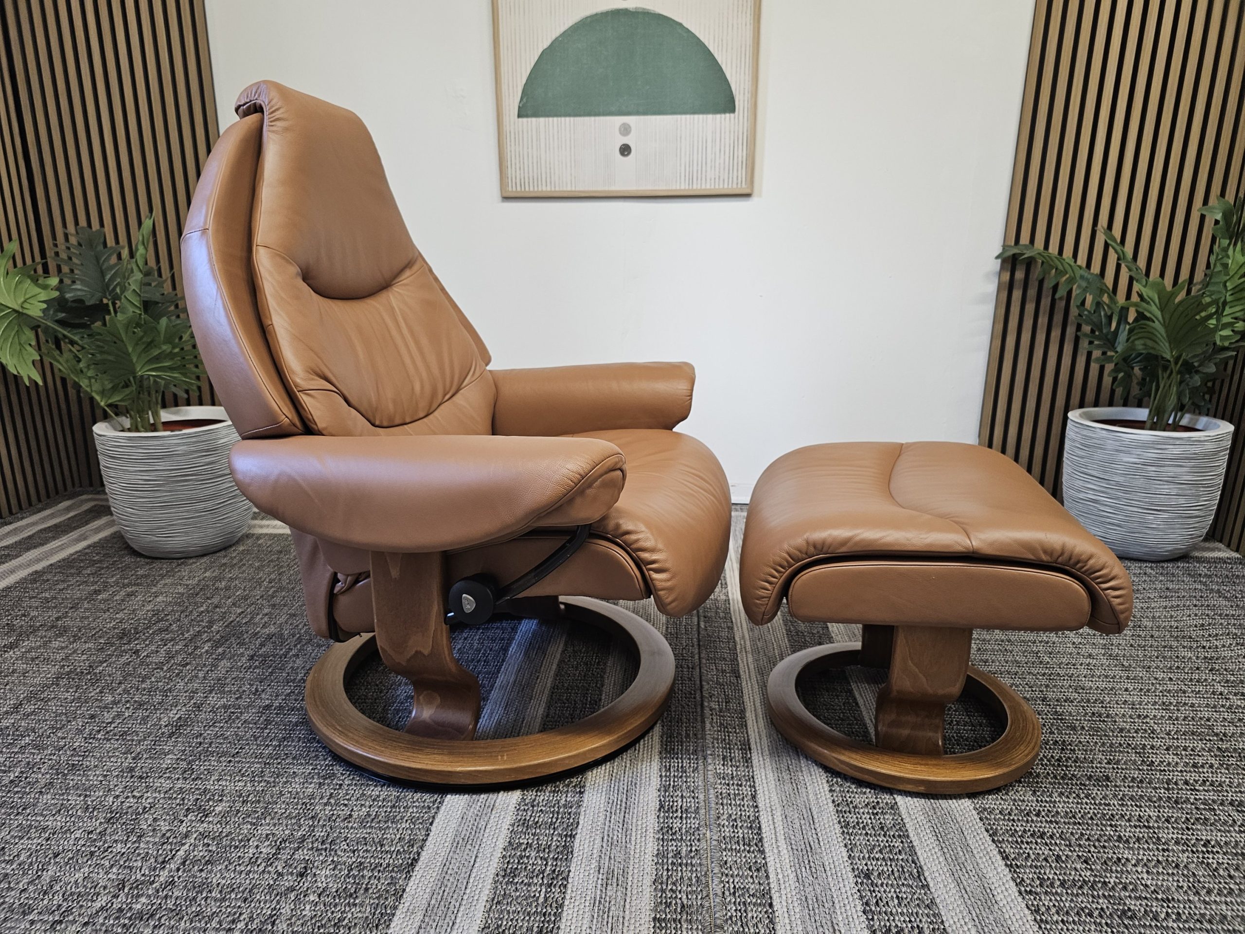 Stressless® Voyager lenestol med krakk - Bilde 4