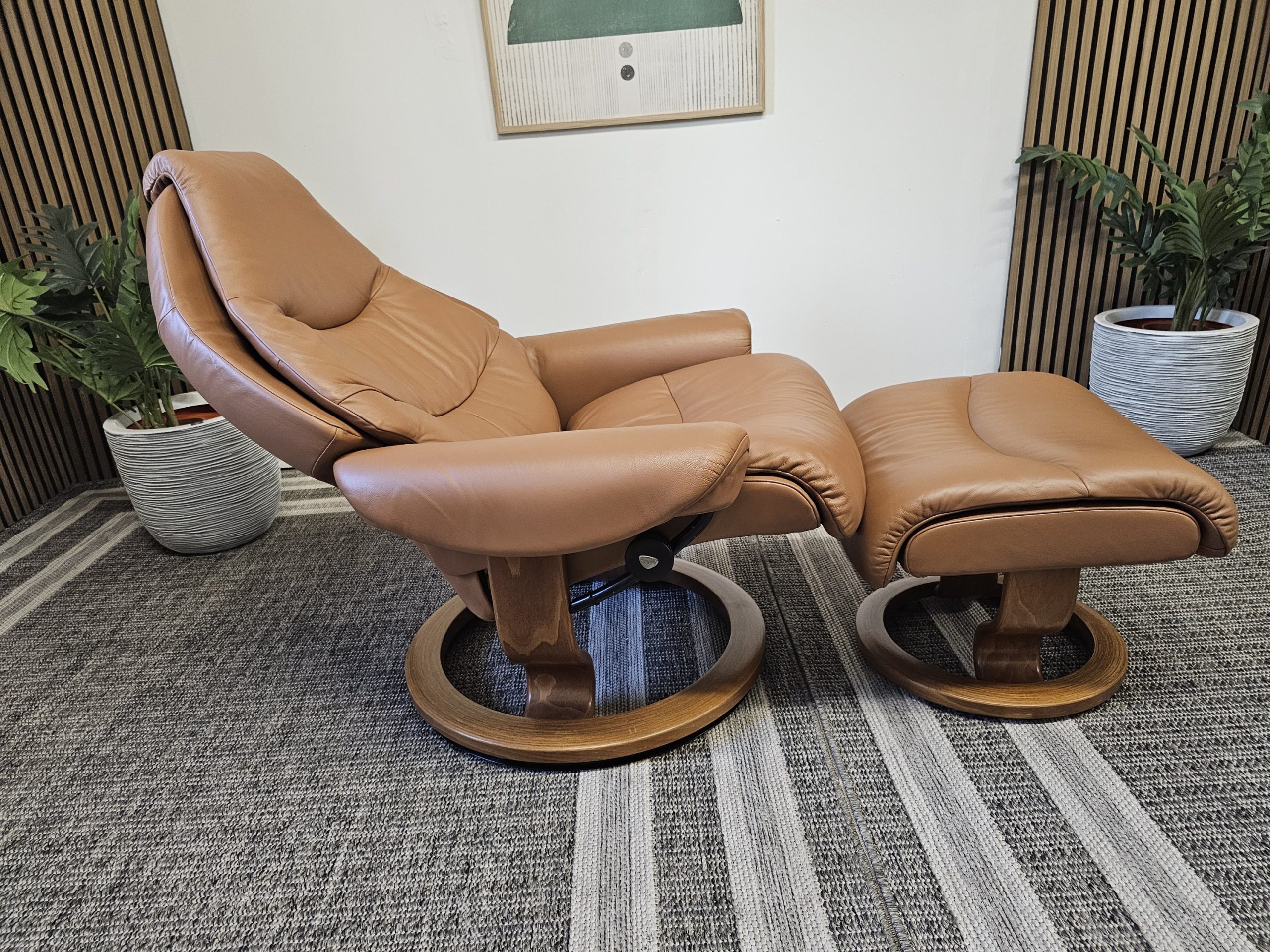 Stressless® Voyager lenestol med krakk - Bilde 5