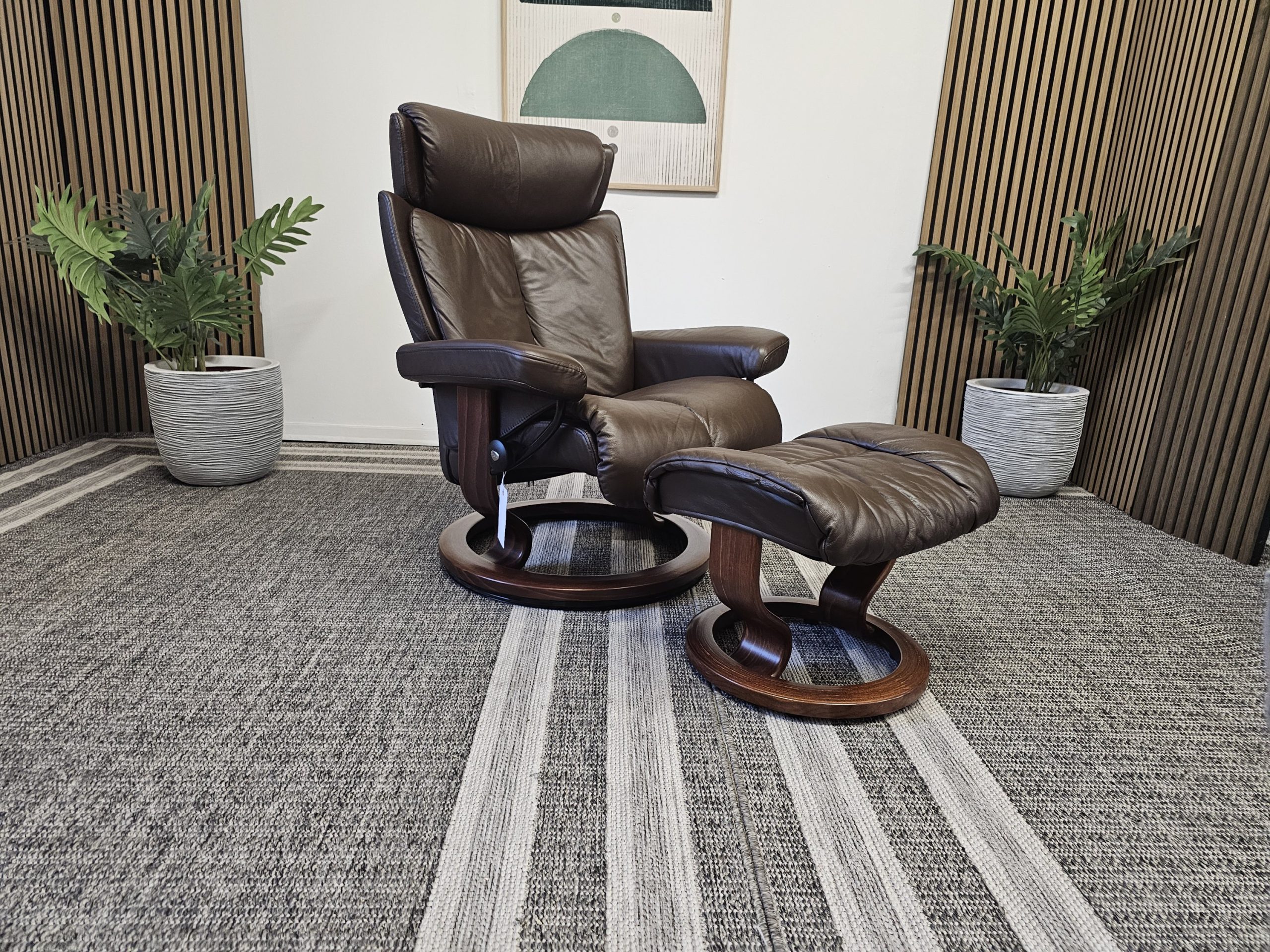 Stressless® Magic lenestol med krakk - Bilde 1